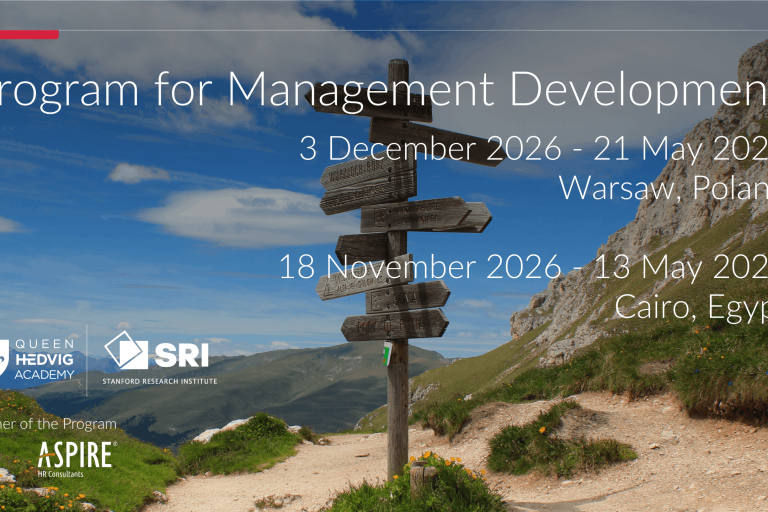 Program for Management Development 3 December 2026 – 21 May 2027 | Warsaw, Poland 18 November 2026 – 13 May 2027 | Cairo, Egypt